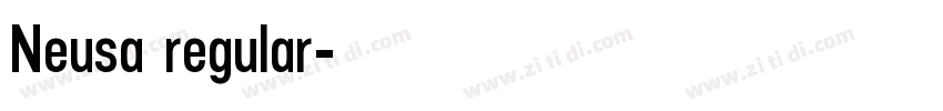 Neusa regular字体转换